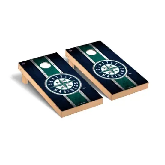 MLB Seattle Mariners Premium Cornhole Board Vintage Version image {1}