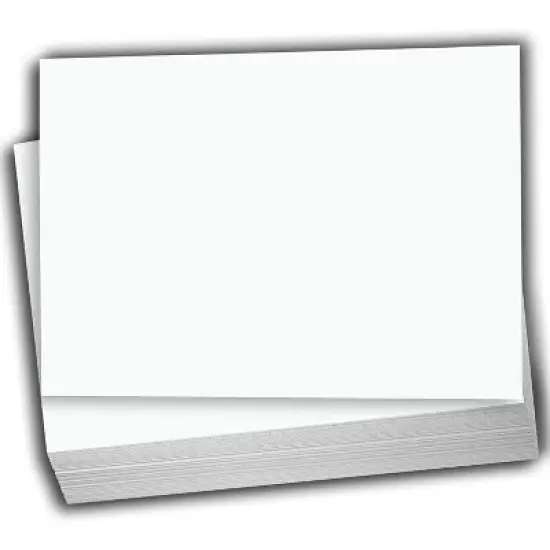 Hamilco Blank Index Cards 5 x 8 Card Stock 65lb Cover White Cardstock Paper - 100 Pack image {7}