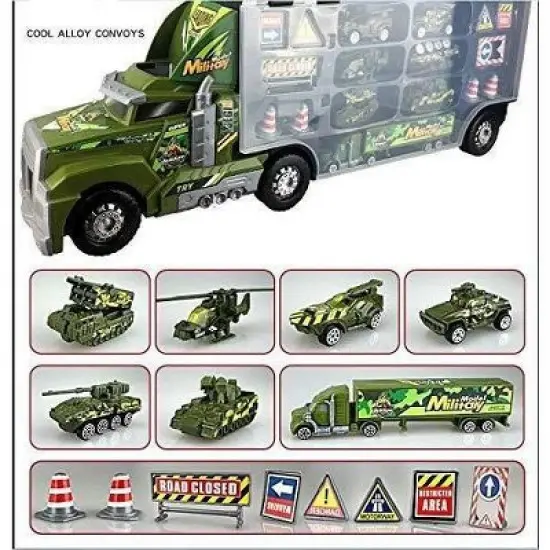 Big Daddy Army Transport Truck Military Toy Truck Emergency Quick Release Effect image {2}