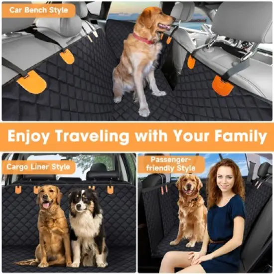 JOEJOY Back Seat Extender for Large Dogs,Dog Car Seat Cover with Side Flaps,Dog Hammock for Car, SUVs,60"*90" image {6}