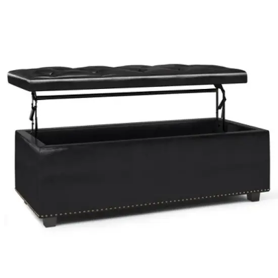 Rectangular Springfield Lift Top Storage Ottoman - WyndenHall image {9}