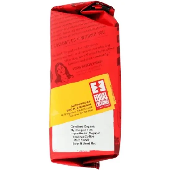 Equal Exchange Organic Decaffeinated Medium Roast Ground Coffee - Case of 6/12 oz image {3}
