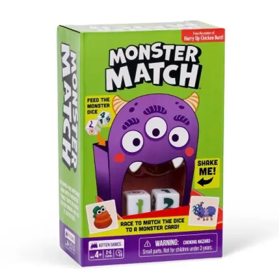 Kitten Games Monster Match Board Game: Educational Social Skills, Fast Play, 2-6 Players image {9}