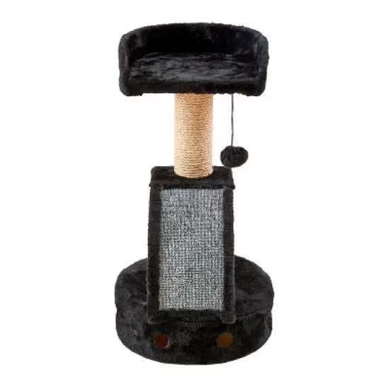 Two by Two Memphis - Black Scratching Post Cat Furniture - 13.8 in. Tall image {8}