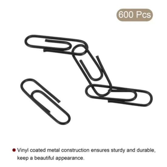 Unique Bargains Small Size Metal Prevent Tearing Pages Home Office Paper Clip 600 Pcs image {2}