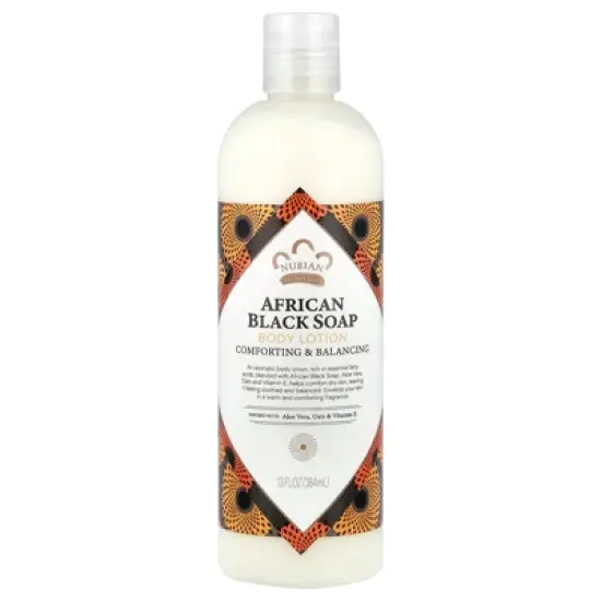 Nubian Heritage Body Lotion, African Black Soap, 13 fl oz (384 ml) image {4}
