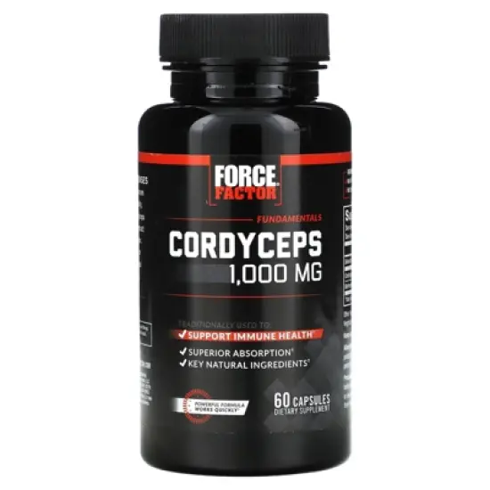 Force Factor Fundamentals, Cordyceps, 60 Capsules image {4}