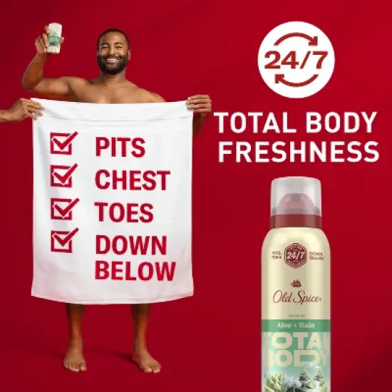 Old Spice Whole Body Deodorant Spray - Aloe and Rain - 3.5oz image {2}