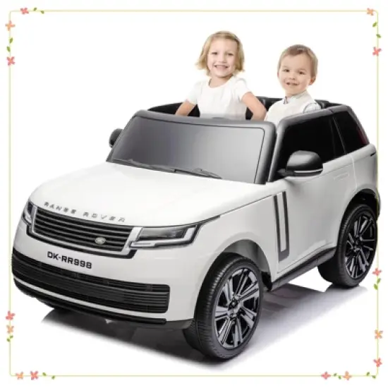 24V Licensed Land Rover Ride On Car, 2-Seater Electric Car w/Parent Remote Control image {9}