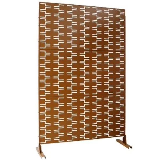 PAGED Outdoor Privacy Screen, Metal Patio Privacy Screen, Freestanding Decorative Privacy Screen for Deck Balcony Patio, Fence Privacy Screen image {3}