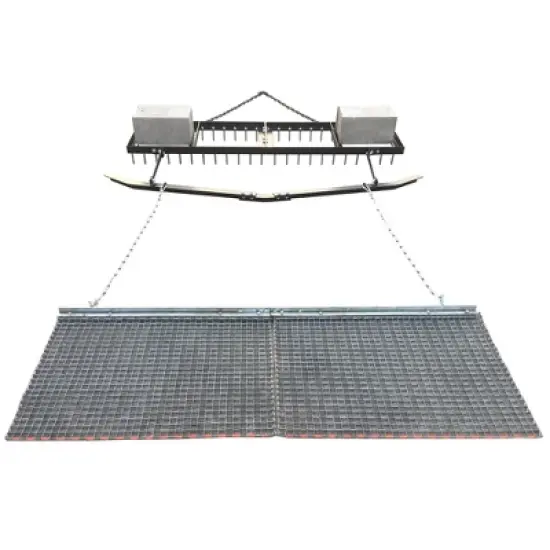 Yard Tuff 6' Spike Drag with Surface Leveling Bar and Drag Mat for ATV/UTVs image {2}
