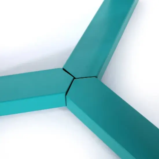 Samos 3pc Iron Bistro Set - Matte Teal - Christopher Knight Home image {3}