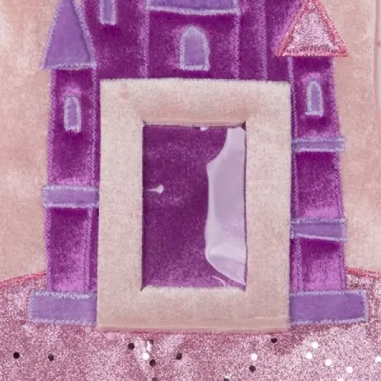 Northlight 20" Pink and Purple Glitter Princess Christmas Stocking image {4}