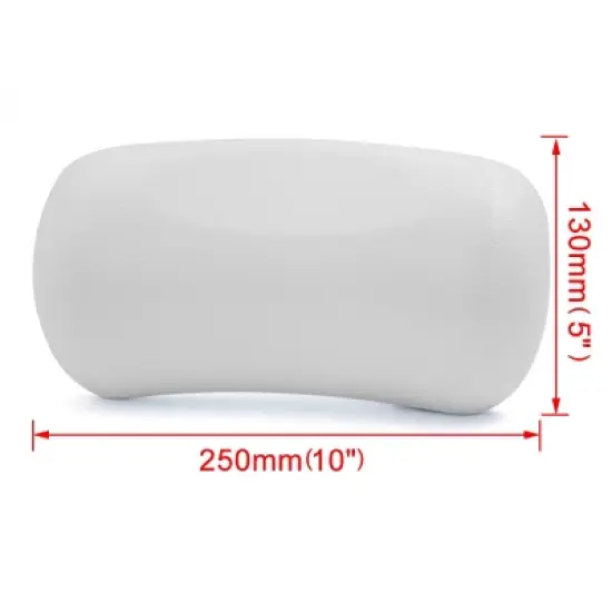Unique Bargains Neck Back Support Headrest Comfort Bathtub Tub Bath Spa Pillow Cushion W/ White 2 Suction Cups image {4}