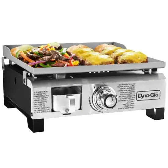 Portable DGL260SNP-D BTU Liquid Propane Gas Griddle - Stainless Steel image {5}