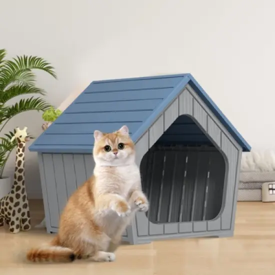 Kumasinova 23" Cat House and Outdoor Cat Shelter with Weatherproof Design,Cat Hideaway for Indoor&Outdoor Use,Durable Cat Furniture for All Seasons image {6}