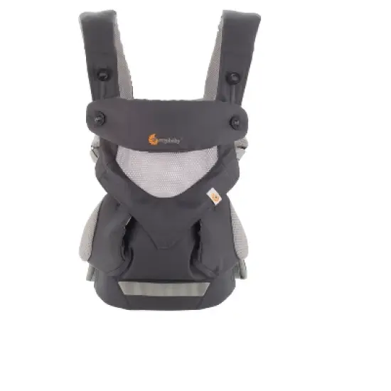Ergobaby 360 Cool Air Breathable Mesh All Position Baby Carrier with Lumbar Support - Carbon Gray 12-45lb image {4}