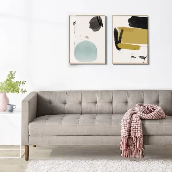 73" Pascal Sofa Oatmeal - Zinus image {1}