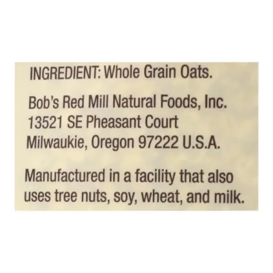 Bob's Red Mill Quick Cooking Rolled Oats Whole Grain - Case of 4/32 oz image {6}