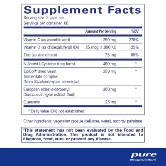 Pure Encapsulations PureDefense with NAC - Enhances First-Line Immune Defense and Upper Respiratory Health image {1}