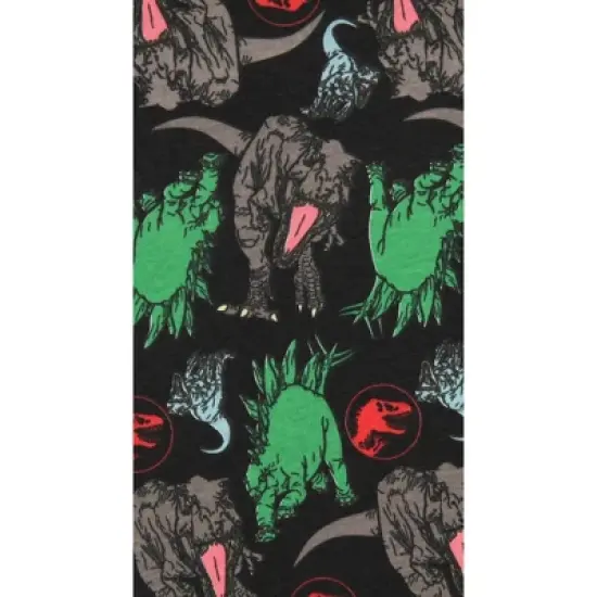 Jurassic World Boys' Movie Film Park Logo Icon Tight Fit Sleep Pajama Set Multicolored image {4}