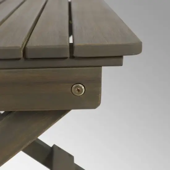 Malibu Folding Side Table - Gray - Christopher Knight Home image {3}