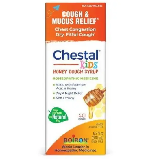 Chestal Kids Honey by Boiron Homeopathic Medicine For Cough & Chest Congestion  -  6.7 fl oz Liquid image {2}