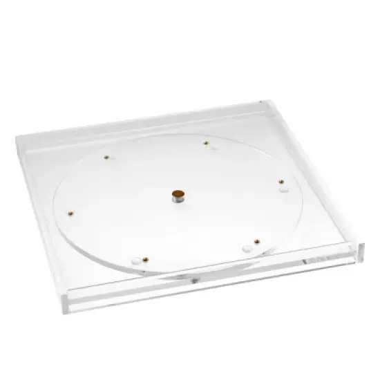 russell+hazel Acrylic Carousel Bloc Tray Clear image {1}