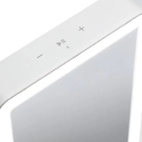 iHome 6" X 8"  Lighted Portable LED Vanity Makeup Mirror with Bluetooth Audio image {4}