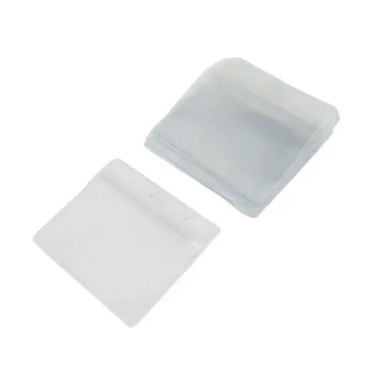 Unique Bargains 10 Pieces Clear Plastic Business Badge Credit Card Holder Case for Staff image {3}