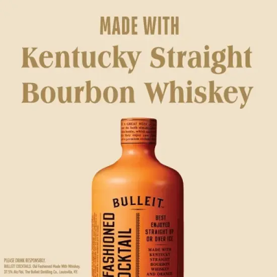 Bulleit Bourbon Old Fashioned Ready To Drink - 375ml Bottle image {5}