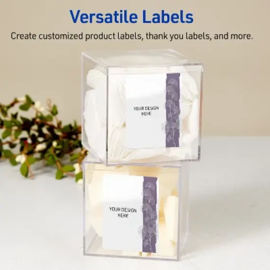 Avery Rectangle Labels, Floral Design, 4" x 3-1/3", 40ct image {5}