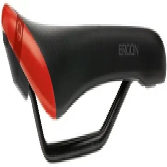 Ergon SM Pro Saddle - Risky Red Rail Material: Titanium Men's Size: S/M image {2}