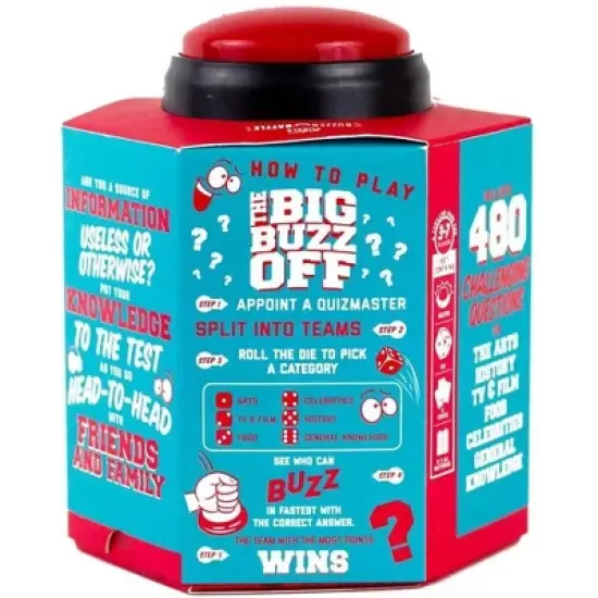 Professor Puzzle USA, Inc. The Big Buzz Off Trivia Party Game with Electronic Buzzer image {3}