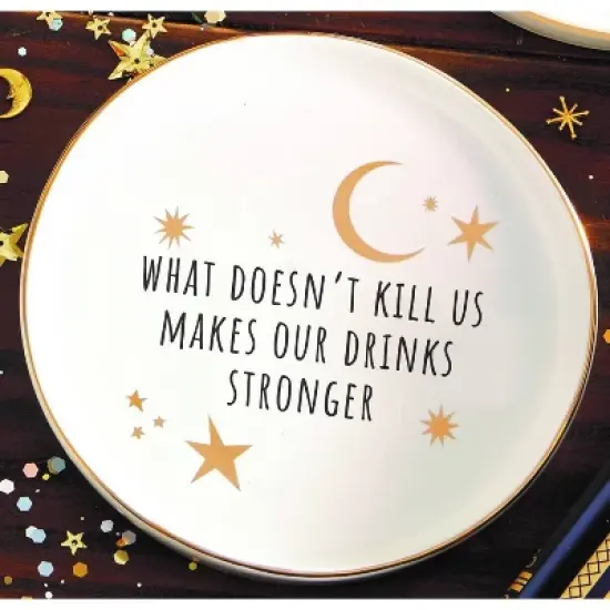 Stardust Wine Coaster 'What Doesn't Kill Us' - Rosanna image {2}