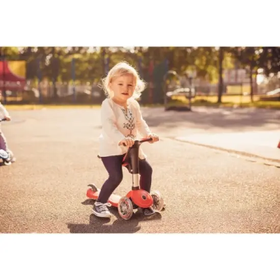 Globber Evo 4 in 1 Scooter with Lights - Red image {8}