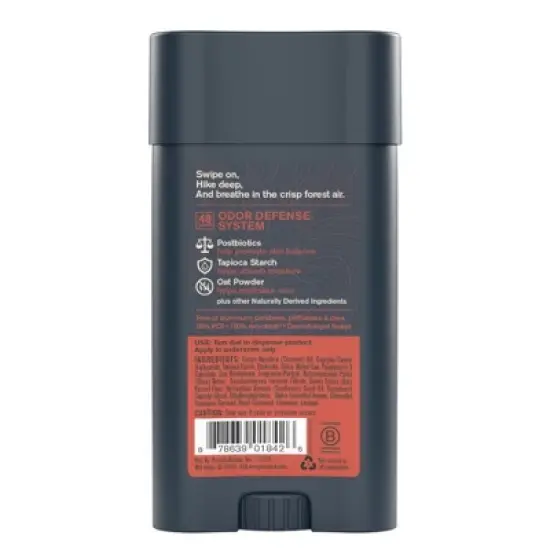 Every Man Jack 48-Hour Odor Defense Premium Deodorant - Redwood Forest - 2.6oz image {5}