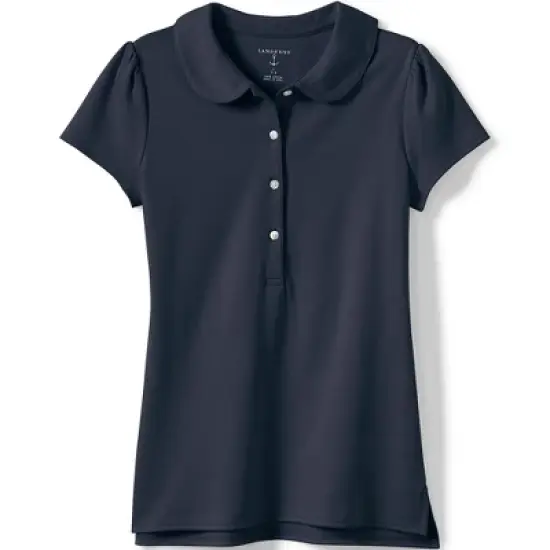 School Uniform Girls Short Sleeve Peter Pan Collar Polo Shirt image {4}