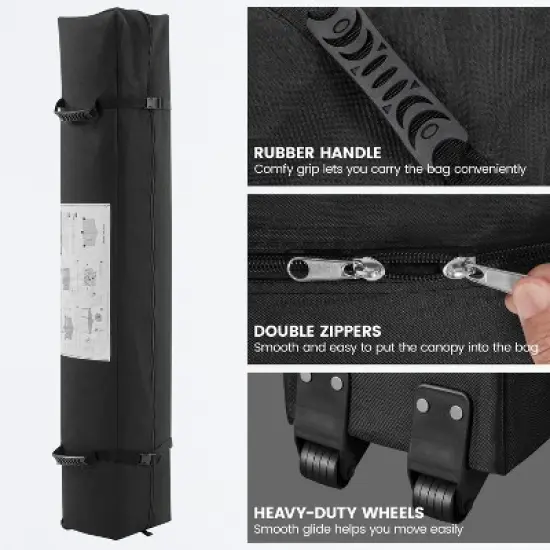 Yaheetech 10x10ft Pop-up Canopy with Sandbags and Wheeled Carry Bag image {6}