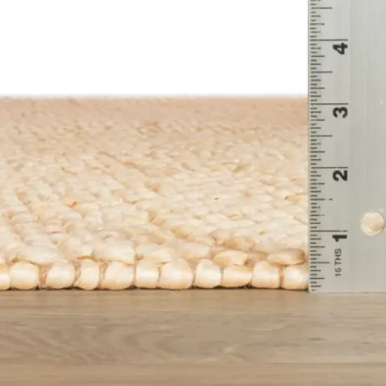 Home Conservatory Textured Handwoven Jute Area Rug image {2}