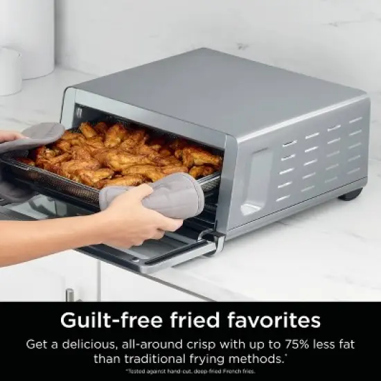 Ninja Flip Toaster Oven & Air Fryer, 8-in-1 Functionality, Flip Up & Away Capability for Storage Space SP151: Ninja Foodi, Airfryer image {7}