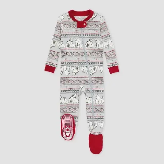 Burt's Bees Baby&reg; Baby Organic Cotton Tight Fit Holiday Footed Pajama image {7}
