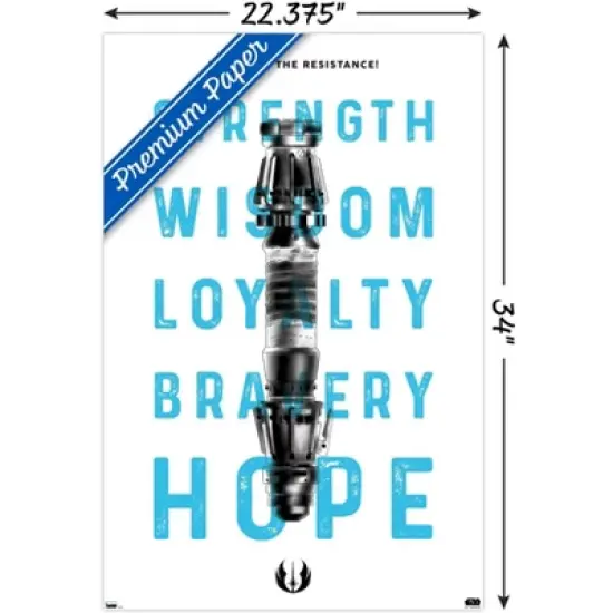Trends International Star Wars: Saga - Lightsaber Text Unframed Wall Poster Prints image {2}
