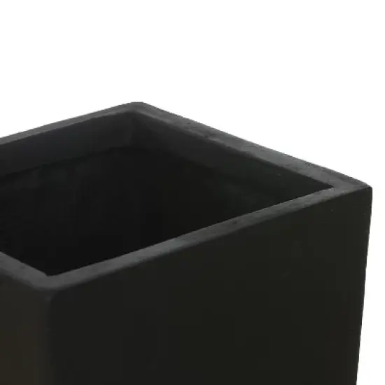 LuxenHome Square Tapered 24.2" Tall Planter White image {7}