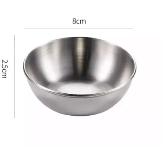 Kitcheniva Stainless Steel Sauce Dish Set 8 Pcs image {2}