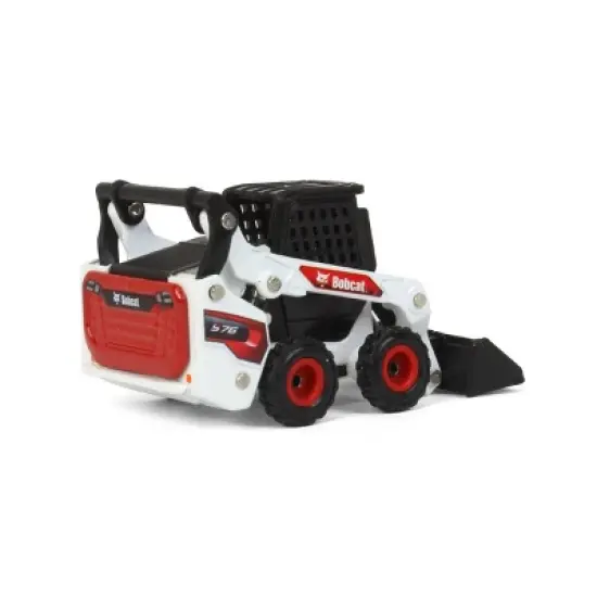 ERTL Kids 1/64 Bobcat S76 Skid Steer, White and Red, 16424 image {2}
