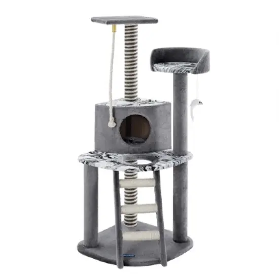 Sam's Pets Dazzle 47"  Cat Scratching Tree In Gray image {5}