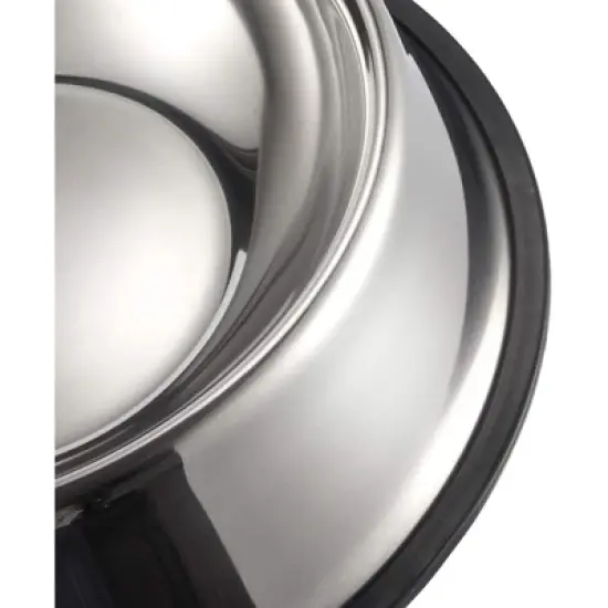 Juvale Stainless Steel Dog Bowls - Set of 2 Large Pet Food and Water Dish Bowls, Ideal for Large Dogs - Silver, 10 In Diameter image {5}