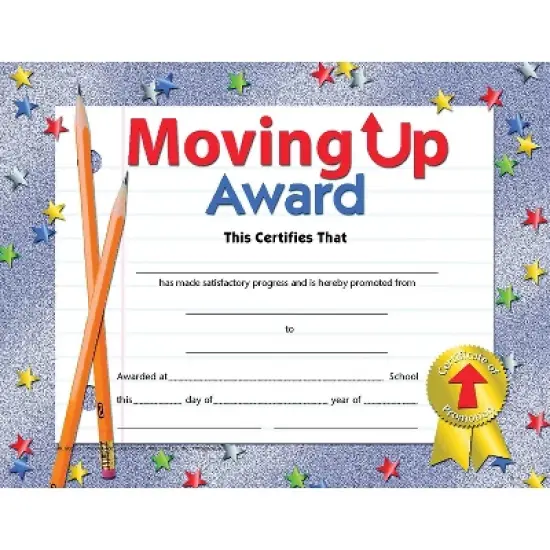 Hayes Moving Up Award 8.5" x 11" Pack of 30 (H-VA518) image {1}
