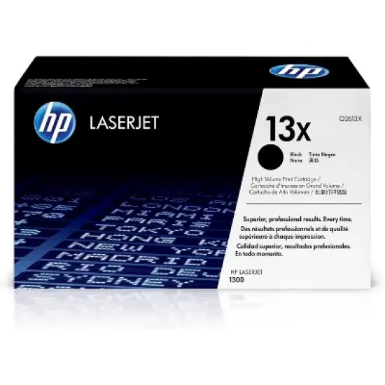 HP 13X High-Yield Toner Cartridge, Black, 4000-Page Yield, Compatible with LaserJet 1300 Series Printers, Professional Print Quality - Q2613X image {9}
